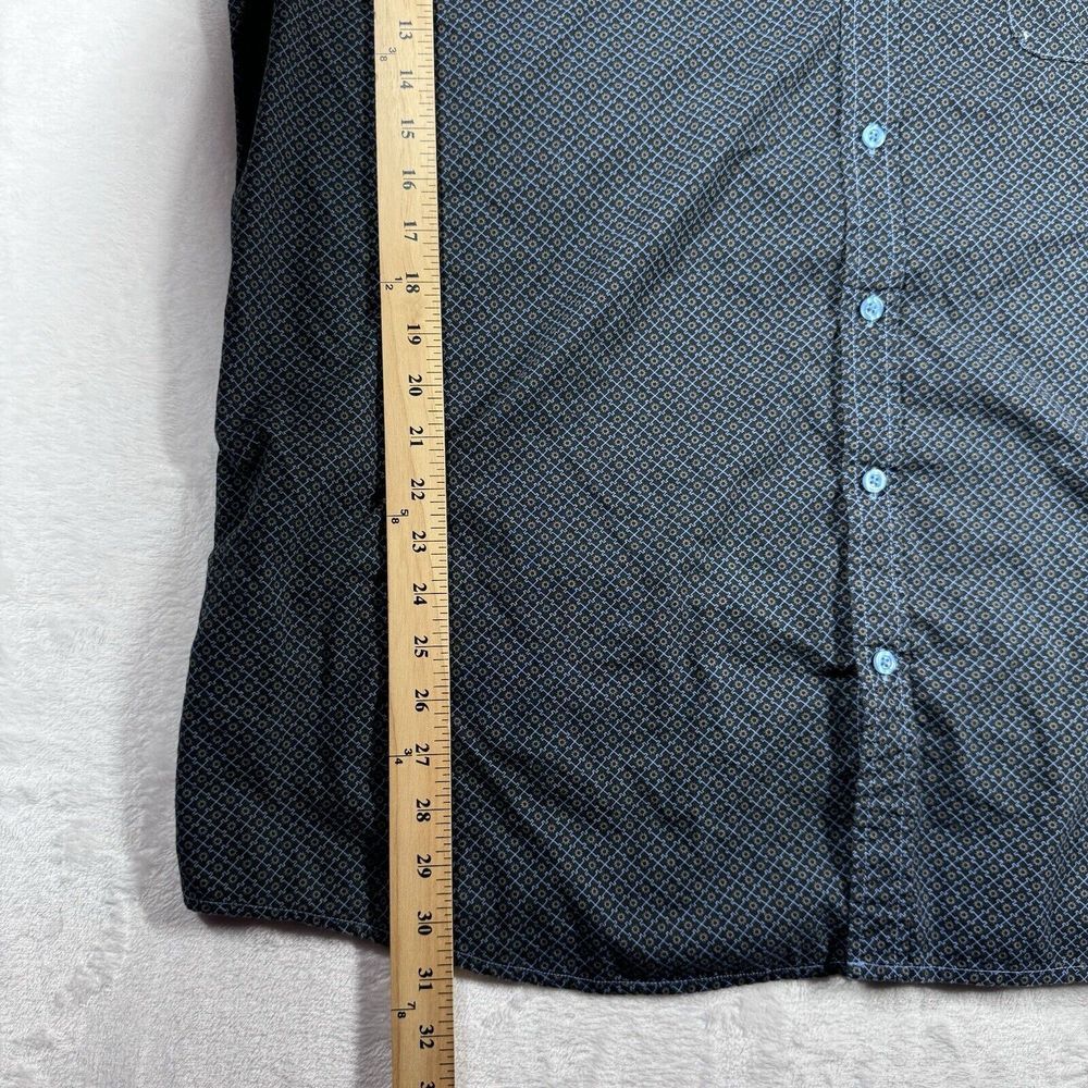 Cowboy Hardware Shirt Mens 2XL Graphic Blue Geometric Long‎ Sleeve Western - Picture 14 of 14